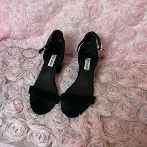 Steve Madden Black Open-Toe Heels
